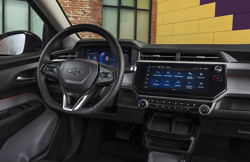 Infotainment Screen inside a GM Fleet vehicle.