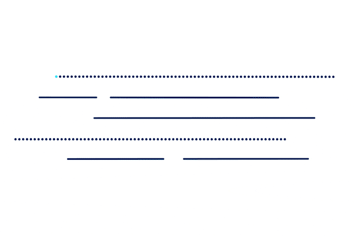Une série de lignes droites.