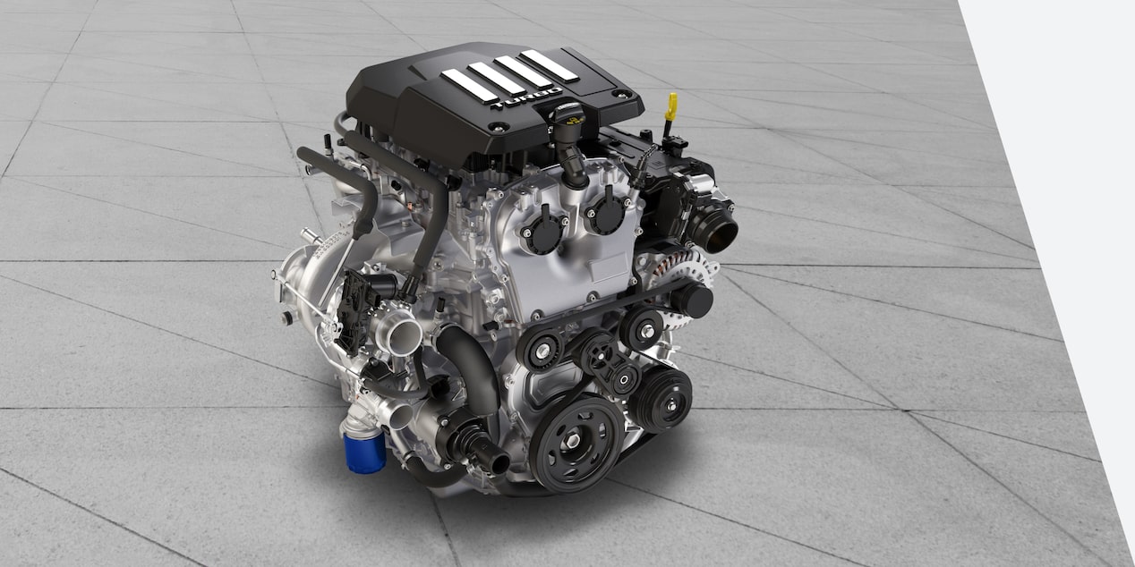 The TurboMax engine used on a GM Fleet vehicle.