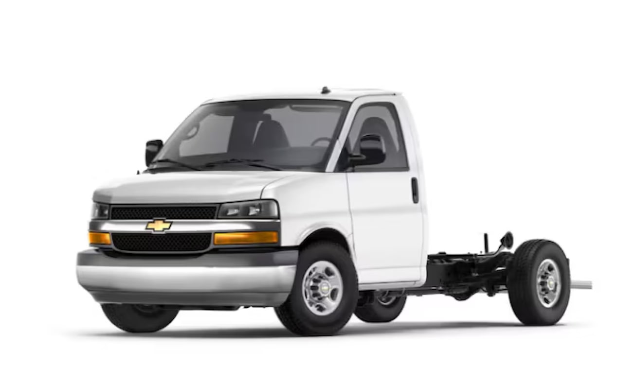 2024 GM Fleet Chevrolet Express Cutaway 3500 Van.