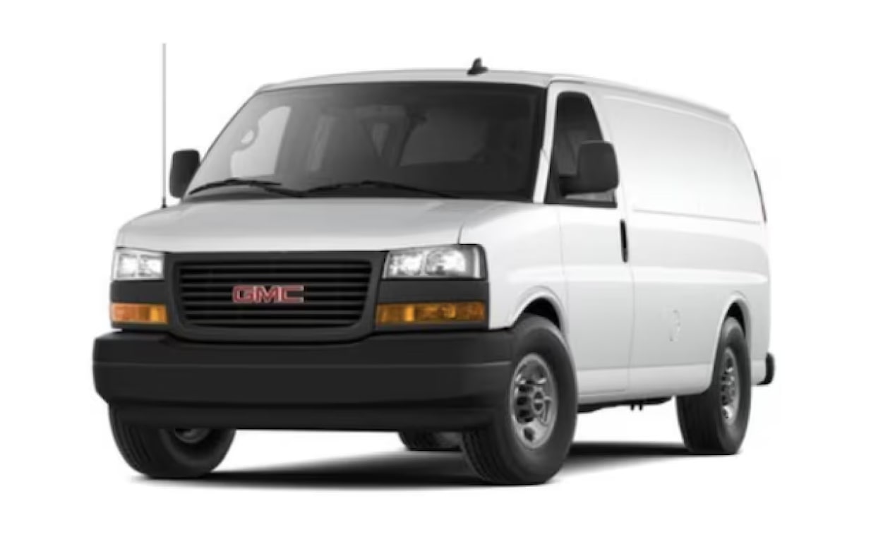 2024 GM Fleet GMC Savana Cargo Van.