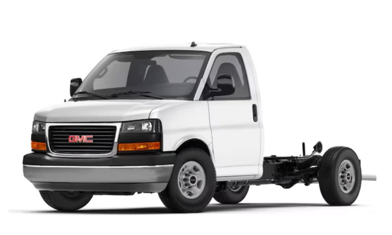 2024 GM Fleet GMC Savana Cutaway 3500 Van.