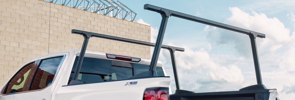 Close-up View of the Utility Rack on a GM Fleet vehicle.