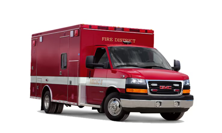 GM Fleet Ambulance & Rescue Upfit vehicle.